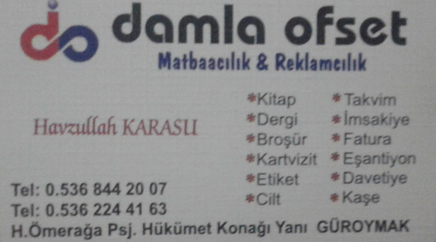 Damla Ofset Güroymak