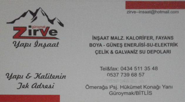 Zirve İnşaat Güroymak