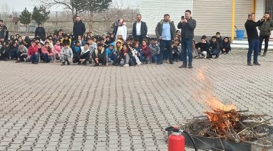 Güroymak Belediyesi’nden Öğrencilere Yangın Tatbikatı