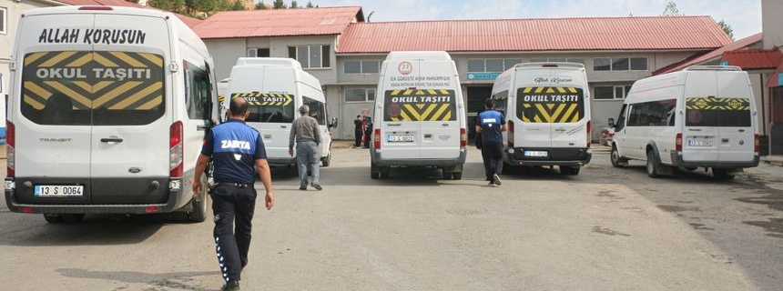 Bitlis Belediyesi Öğrenci Servis Araçlarına Sıkı Denetim Başlattı