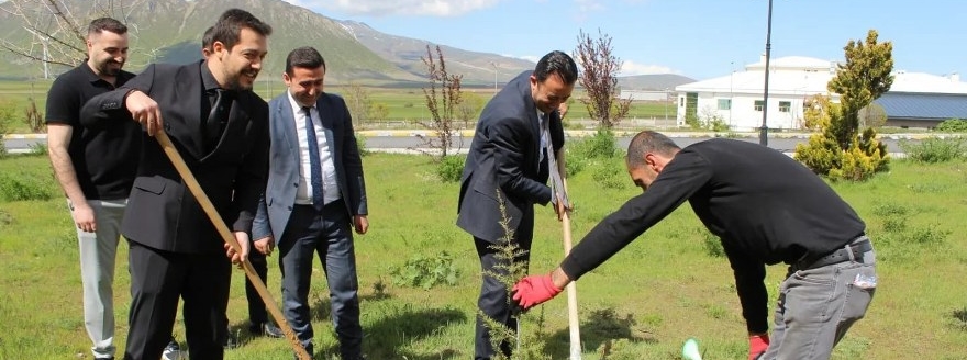 Tatvan Devlet Hastanesi Bahçesinde Ağaç Dikme Etkinliği